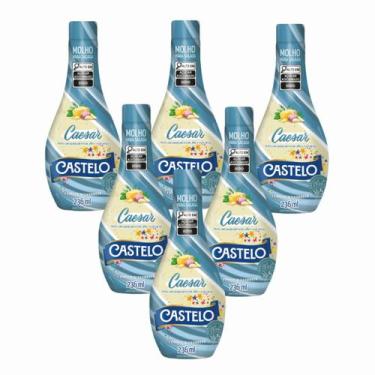 Imagem de 6x Molho Caesar para Salada - Castelo Alimentos - 236ml