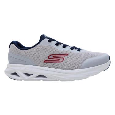 Imagem de Tênis Skechers Glide-Step Vortex - Avalin Gtm-221041 Cinza/Azul Marinho-Masculino