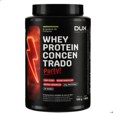 Imagem de Whey Protein Concentrado Party! 900g Dux Nutrition, Brigadeiro de Pist