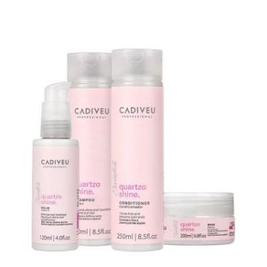 Imagem de Kit Cadiveu Professional Quartzo Shine Shampoo Condicionador Balm e Má