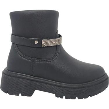 Imagem de Bota Infantil Menina Coturno Casual Dia a Dia Passeio Escola Cano Baix
