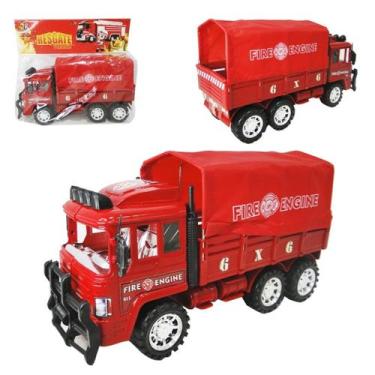 Imagem de Caminhão de Resgate dos Bombeiros 1º Batalhão - Grande com Lona e A Fr