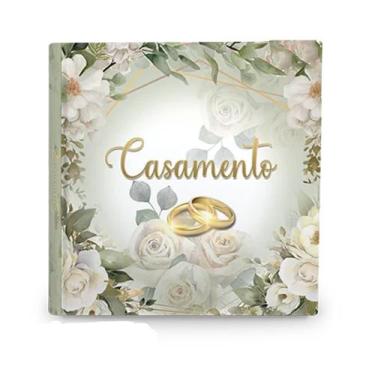 Imagem de Álbum de Fotos Casamento 120 fotos 15x21 Design 943