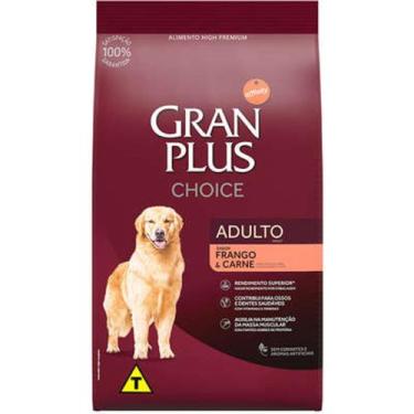 Imagem de Ração para Cães Adultos Gran Plus Choice Frango e Carne 20kg - Affinit