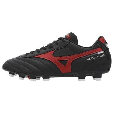Imagem de Chuteira mizuno morelia classic md masculina, Preto e vermelho, 39