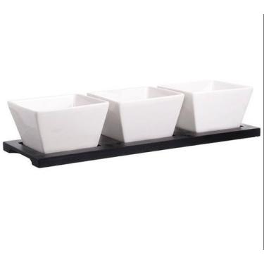 Imagem de Petisqueira Porcelana 4 Peças Pcln-030 Haüskraft