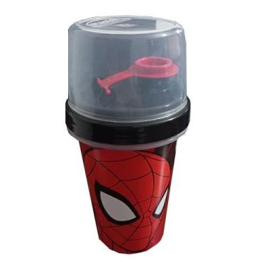 Imagem de Mini shakeira homem aranha 320ml - PLASUTIL
