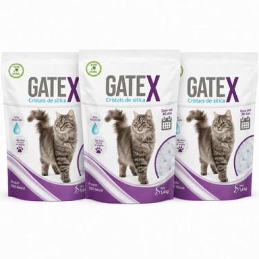 Imagem de Silica Gato Cristal Gatex 1,4kg Areia Controle Antiodor Pet -