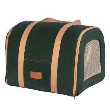 Imagem de Bolsa Transporte Fechado Flat Fabrica Pet, Verde escuro