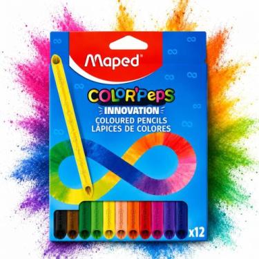 Imagem de Lápis De Cor Triangular Infinito 12 Cores Infinity Stone - MAPED