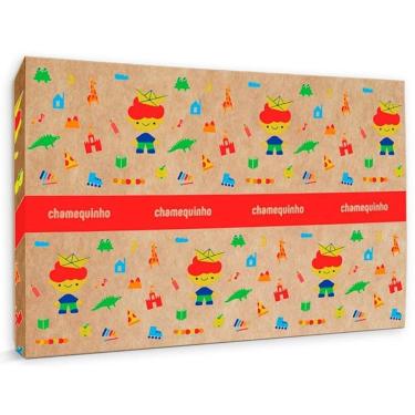 Imagem de Papel Cartolina Chamex Branca Escolar 50x66cm 180G Pacote com 100 Folhas