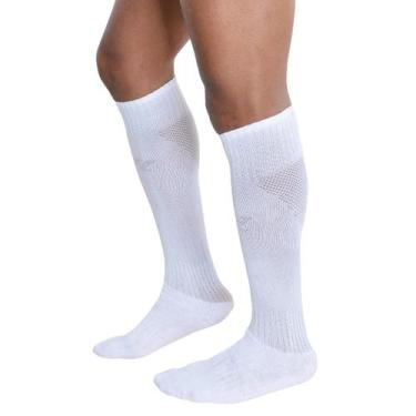 Imagem de Meião de Futebol Microfibra Cano Longo Trifil, Branco, 35/38