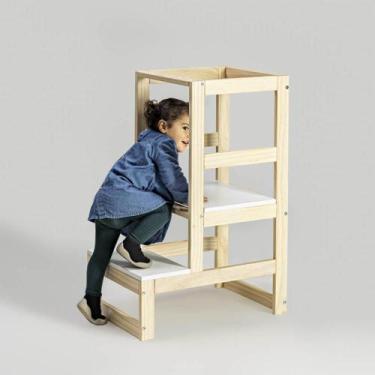 Imagem de Torre de Aprendizagem Autônoma Natural/Branco - Casatema, Natural