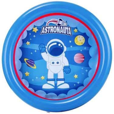 Imagem de Piscina infantil inflável com 2 aneis e estampa de Astronauta 21 litro