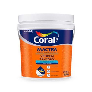 Imagem de Tinta Emborrachada Coral Mactra Vedbem 3,6kg - Branco, Branco
