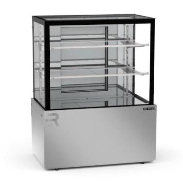 Imagem de Vitrine Seca 1,00 Metro 2 Prateleiras Titanium Premium Inox VTPRS1000 