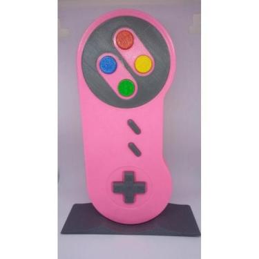 Imagem de Porta Fone Retrô SNES  Suporte Headset Gamer Exclusivo Decoração Geek(