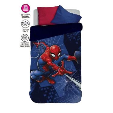 Imagem de Edredom Infantil Homem Aranha Sherpa - Lepper, HOMEM ARANHA 56122