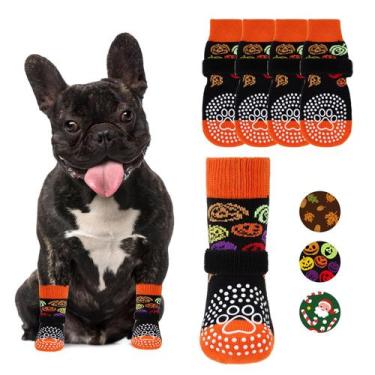 Imagem de Meias para cães KOOLTAIL, antiderrapante, fantasia de Halloween, Boots