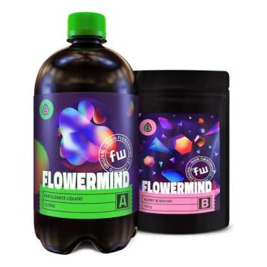 Imagem de Kit Fertilizante Flowermind Nutrição M 1 Litro + 125g Grow - Congratul