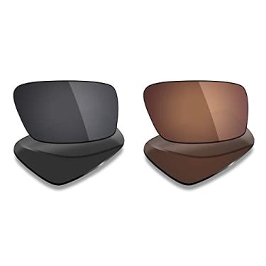 Imagem de 2 pares de lentes polarizadas de substituição da Mryok para óculos de sol Oakley Twitch – Opções