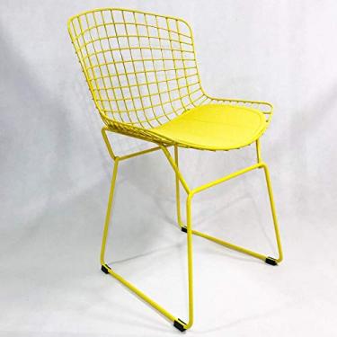 Imagem de Cadeira BERTOIA amarela - Poltronas do Sul