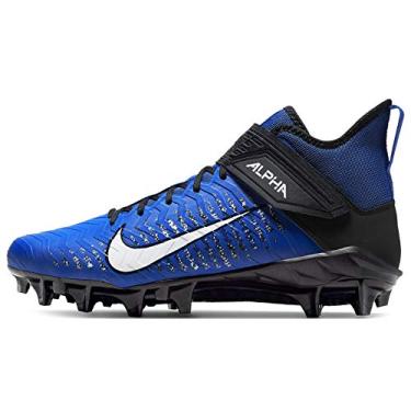 Imagem de Nike Men's Alpha Menace Pro 2 Mid Football Cleats (Game Royal/White/Black, Numeric_8_Point_5)