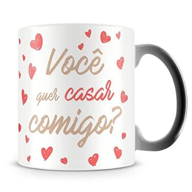 Imagem de Caneca Mágica Personalizada Quer Casar Comigo (1 Foto)