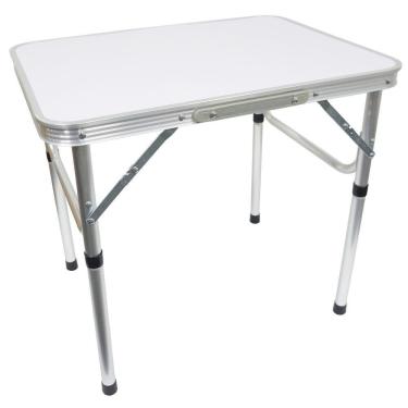 Imagem de Mesa de Camping Praia Dobrável 60x45 em Alumínio e Vira Maleta Importway IWMCD-6045