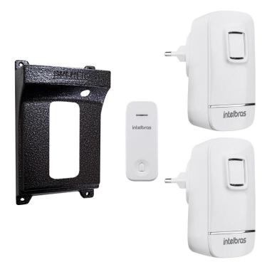 Imagem de Campainha Sem Fio wifi Para 2 Ambientes protetor anti-furto