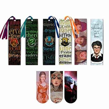 Imagem de Kit de Marcadores de página - Casas Harry Potter (6 un) Com fita + 3 Marcadores de página magnéticos (Marcadores Store)