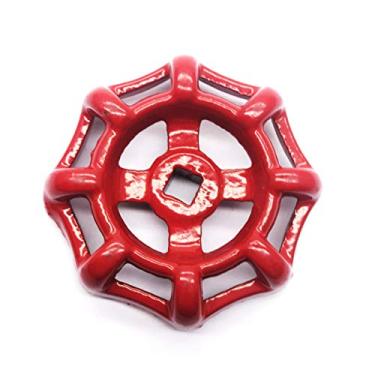 Imagem de NGE 2 peças de válvula de portão de substituição alças de roda de mão vermelhas, orifício quadrado, adequado para 2,54 cm e 3 cm