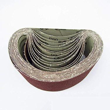 Imagem de 10 peças 75 * 533 correias de lixamento 75 * 533mm faixa de lixamento 3quot;*21quot; Tela de lixamento (grão 40 60 80 120 180) para lixadeira de cinta, 120