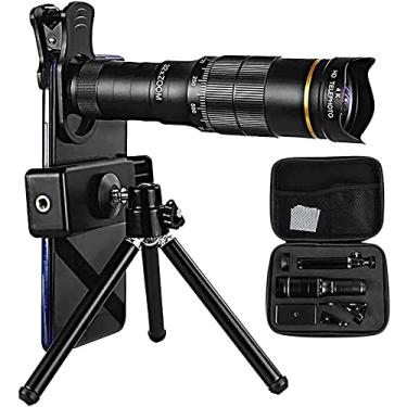 Imagem de Telescópio monocular com zoom super teleobjetivo 4K 10-300X40mm, com tripé para smartphone para observação de pássaros, acampamento, caminhadas, viagens, exploração ao ar livre. Ampliação 32 Little Surprise