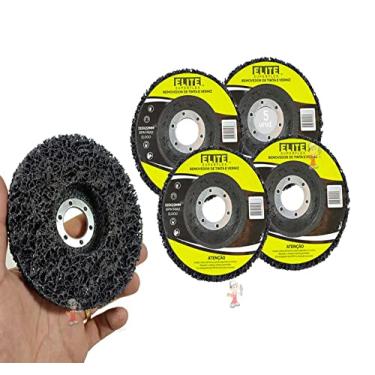 Imagem de 5 Discos De Limpeza Flap remuver Removedor de tintas vernizes pintura em metal e madeira Lixadeira