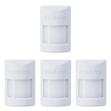 Imagem de Kit 4 Sensores Infra Sem Fio Pet Immunity 20 Kg IVP 1000 PET Smart Intelbras