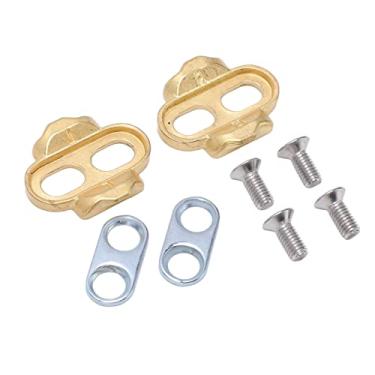 Imagem de Chuteiras de bicicleta, placa de travamento de pedal de bicicleta resistente de alta precisão para bicicleta