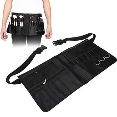 Imagem de Ferramenta de pincel de maquiagem profissional para salão de beleza, pincel de base para contorno de nariz kit de maquiagem relógio bolsa de armazenamento de joias bolsa de cintura com cinto ajustável