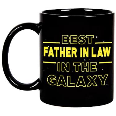 Imagem de Fatbaby Melhor sogro na galáxia caneca de café, presentes engraçados do dia dos pais para o sogro, caneca de do sogro, para o sogro