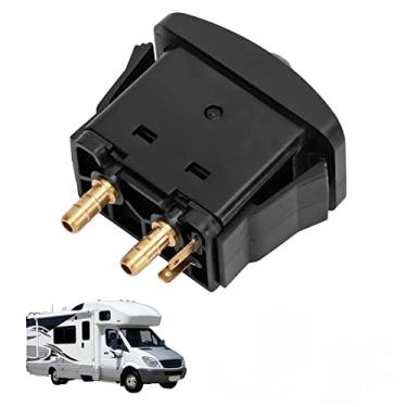 Imagem de Watris Veiyi Controle de válvula de assento de controle, interruptor de pressão de ar, interruptor de válvula de assento de cabine elétrica tipo pá de empurrar para encaixe Tab ON OFF compressor acessório interruptor de controle de suspensão