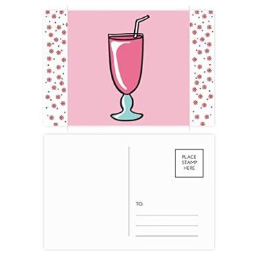 Imagem de Copo rosa doce sorvete Natal flor celebração cartão postal bênção postal