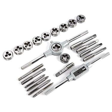 Imagem de 24PCS Master Tap and Die Set, High-carbon steel Hand Operated Threaded Tapping Tools with Adjustable Wrench