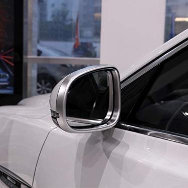 Imagem de Para Jaguar XE 2015-2016 / XF 2011-2016 XJ/XJL 2010-2016, moldura do espelho retrovisor exterior ABS acessórios de acabamento