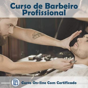 Imagem de Curso online em videoaula torne-se um Barbeiro Profissional com Certificado + 2 brindes