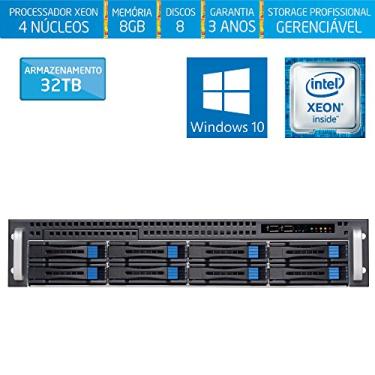 Imagem de Servidor de Armazenamento Silix® 4 Núcleos X1200H8 V6 Intel® Xeon E3-1220 V6 3.0 Ghz 8 MB / 8GB DDR4 / 32TB SATA3 / RAID 0, 1, 5, 10 / USB 3.0 / Rack 2U / Hot-Swap/Windows 10 Pro OEM