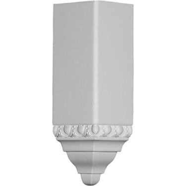 Imagem de Ekena Millwork MIC03X04BI canto interno, 8 1/2" L x 8 1/2" P x 11-14" A, branco