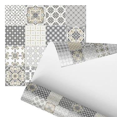 Imagem de Papel De Parede Adesivo Azulejo Arabesco Tons Pastéis 2,80m