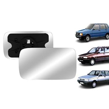 Imagem de Lente retrovisor com base uno premio elba 85-88 ld esquerdo 97107