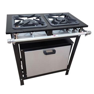 Imagem de Fogão 2 Bocas Cefaz com Forno Linha Gold Baixa Pressão CFZG-118