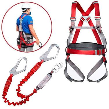 Imagem de Cinto de Segurança Paraquedista 4 Pontos CP 1201 com Talabarte em Y CP 2102 CAMPER